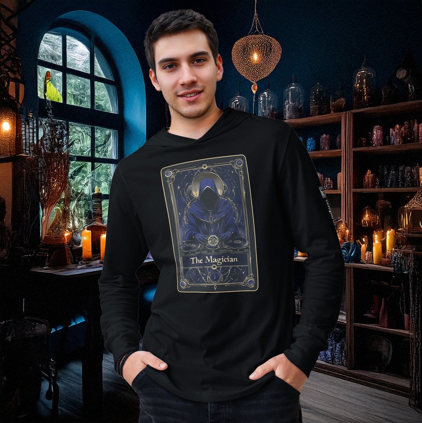 DJ Magician Long Sleeve Hooded Tee