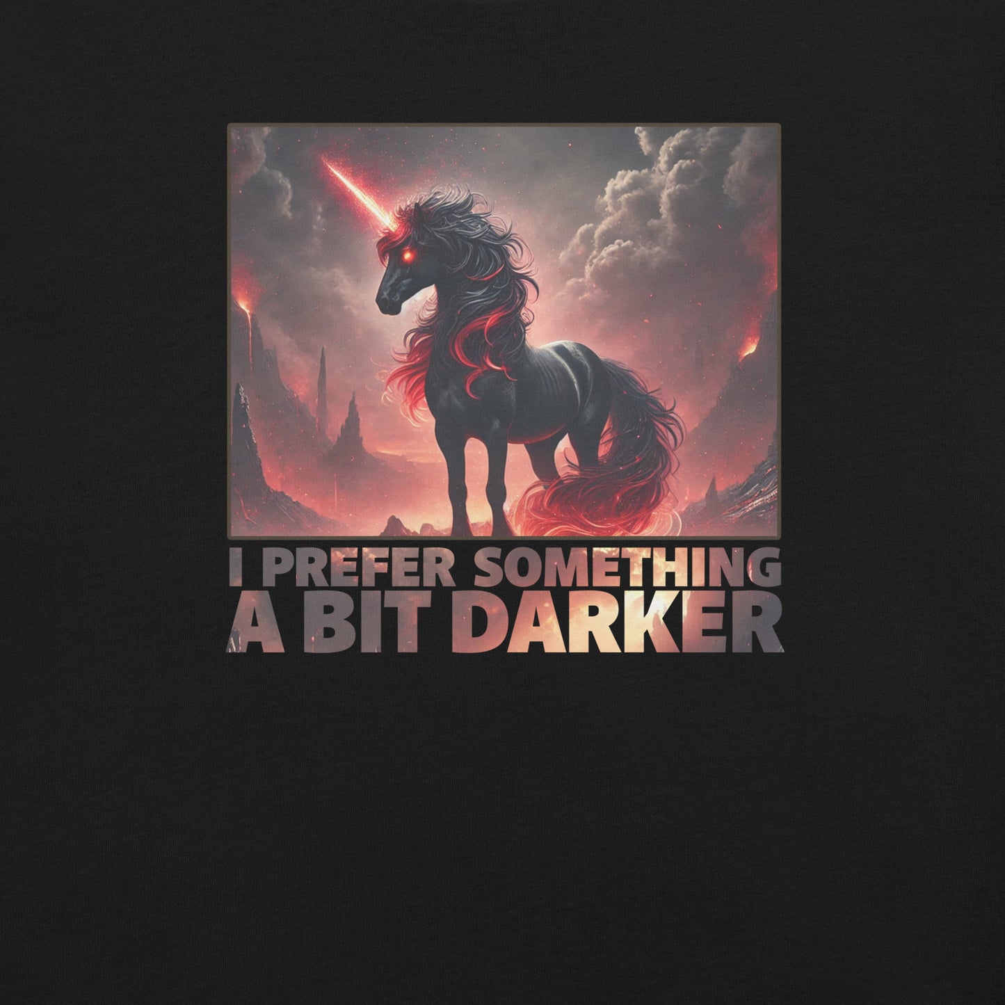 Dark Side of PLUR Men's Tee, front, detail