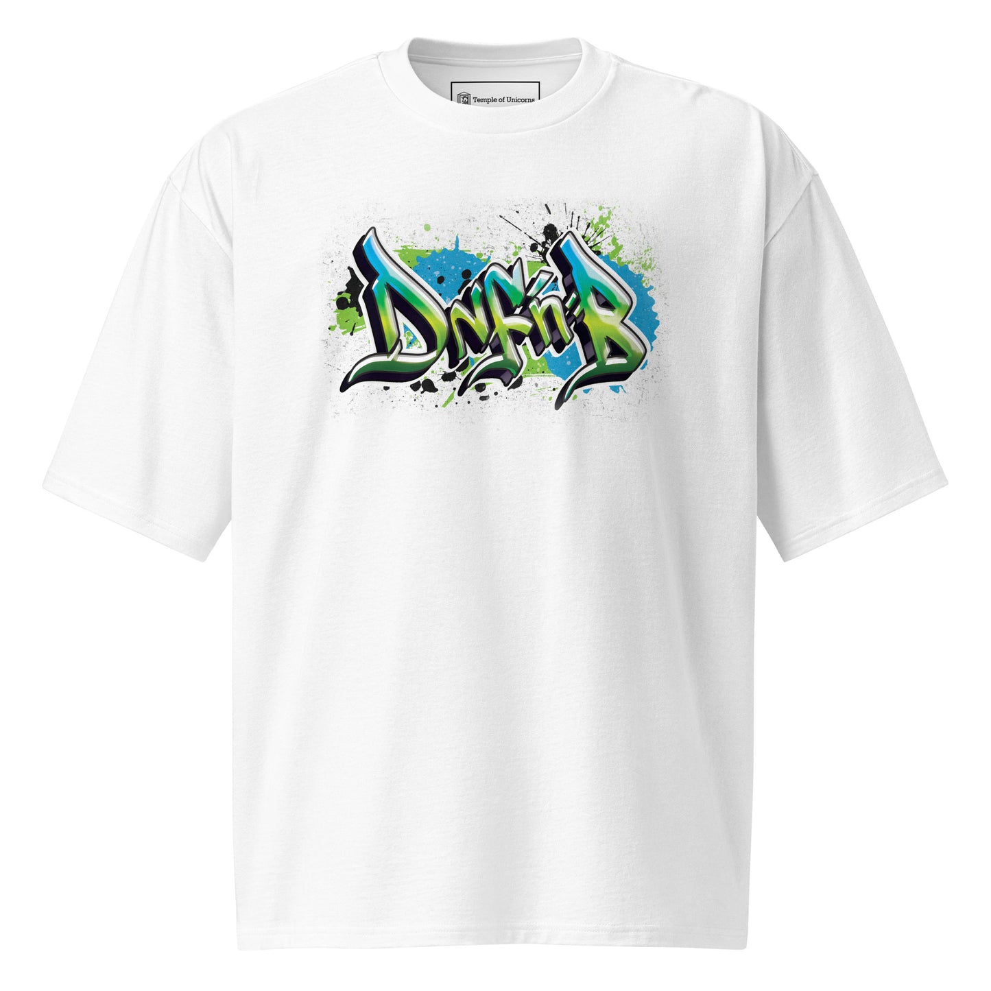 DnF'nB Oversized Graff Tee, white