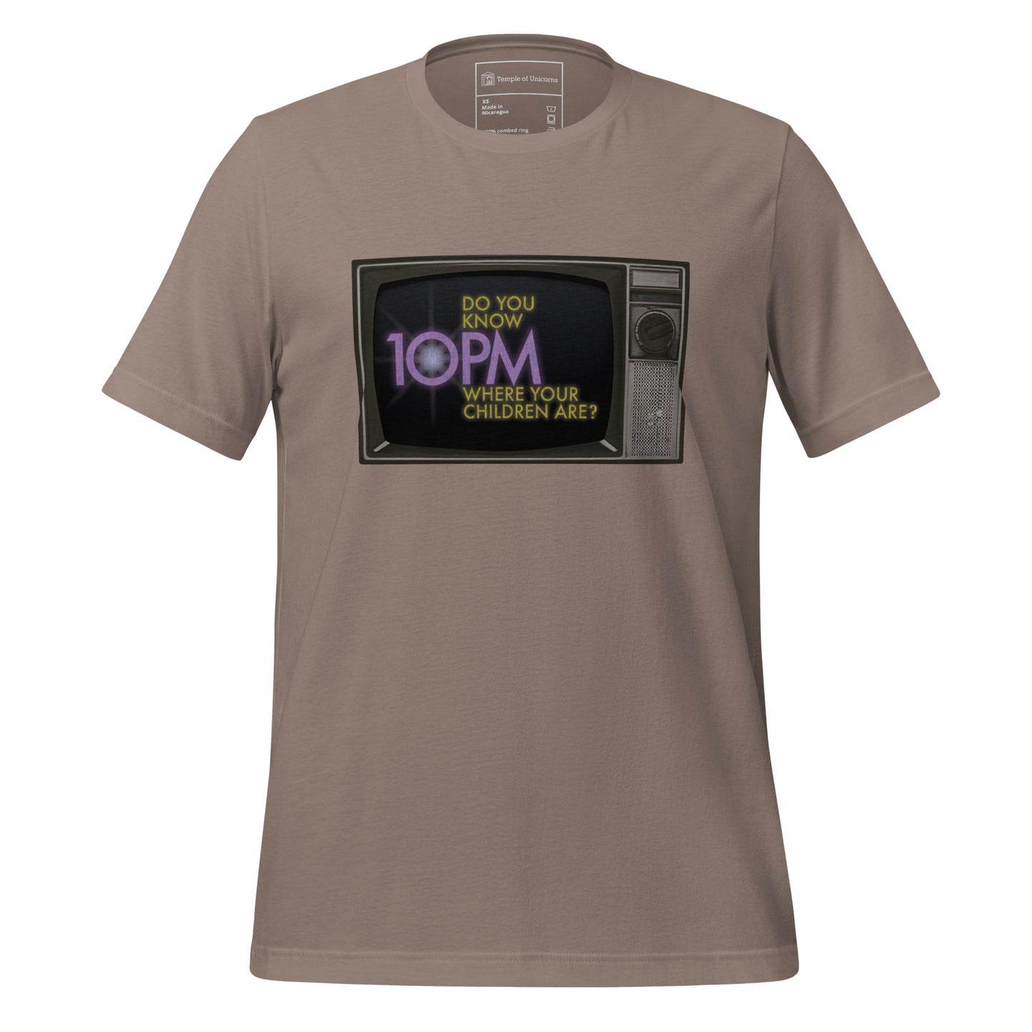 Do You Know Where Your Children Are? Retro Tee, pebble