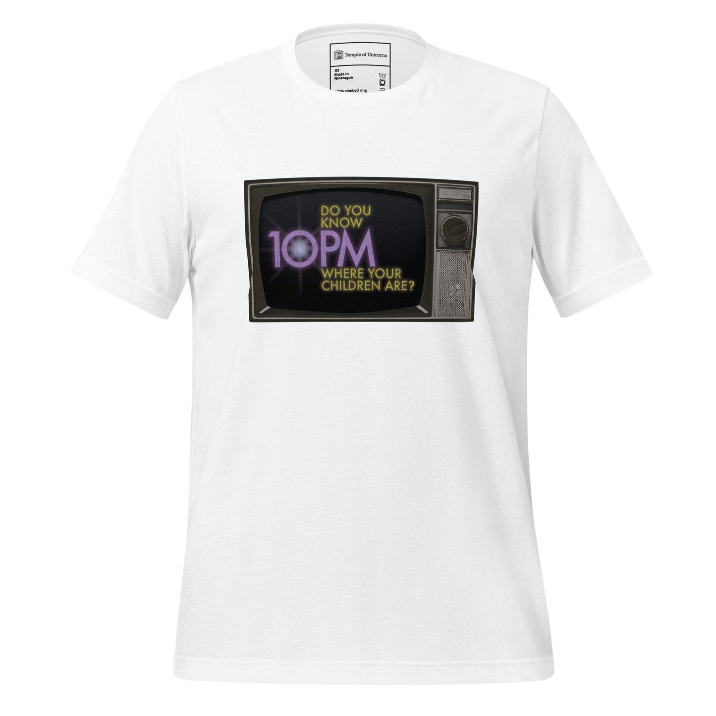 Do You Know Where Your Children Are? Retro Tee, white