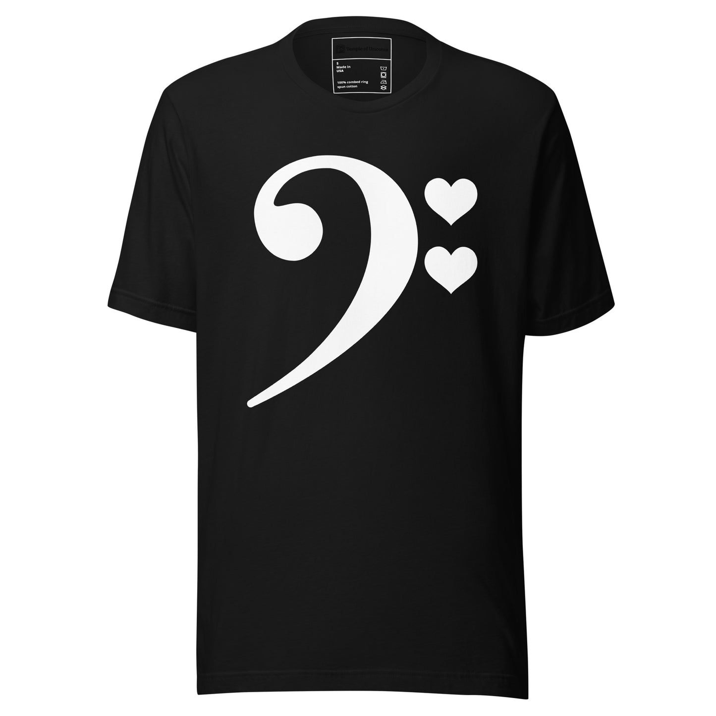 For The Love of Bass Unisex Tee, black