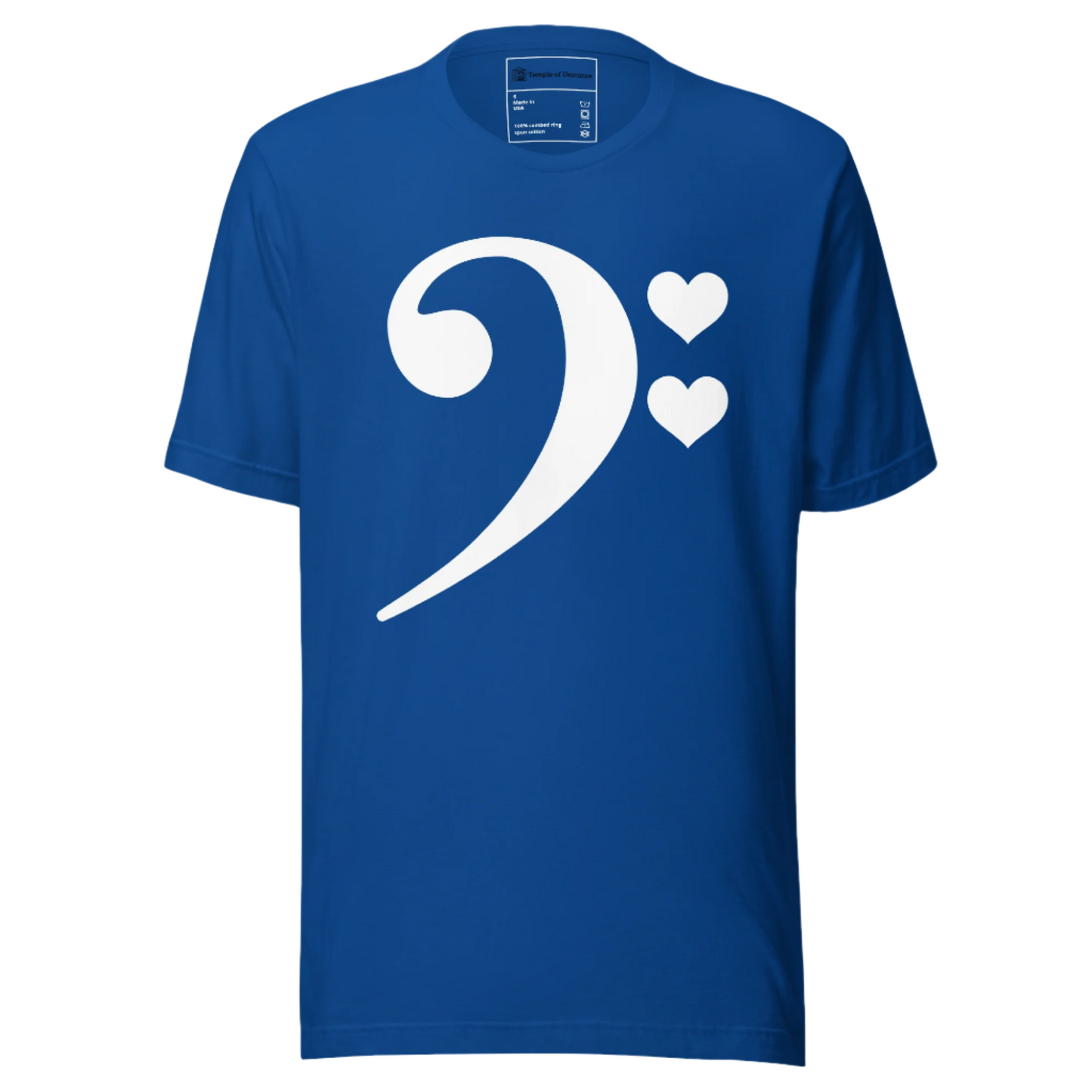 For The Love of Bass Unisex Tee, True Royal
