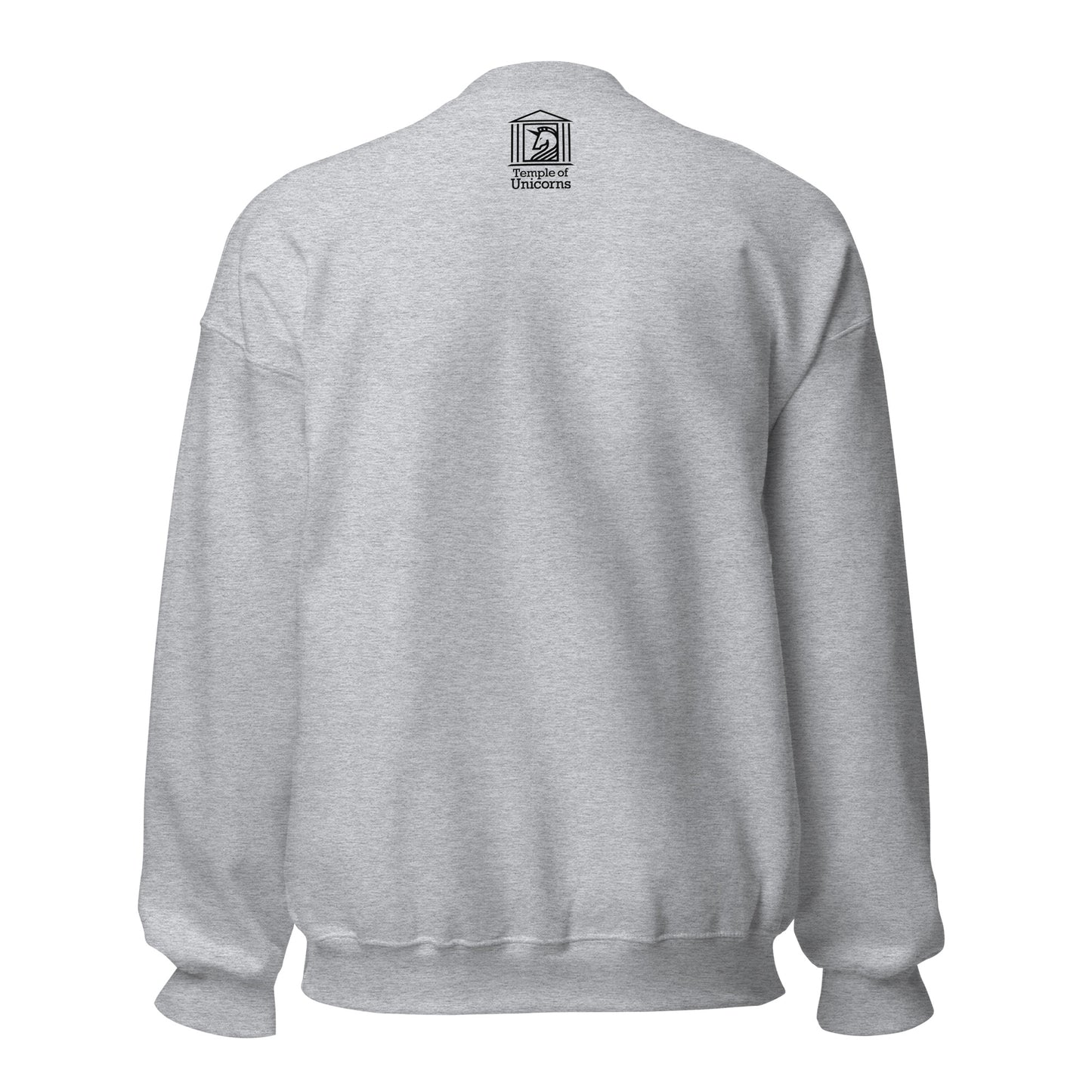 Hard Beats University Unisex Sweatshirt, sport grey, back