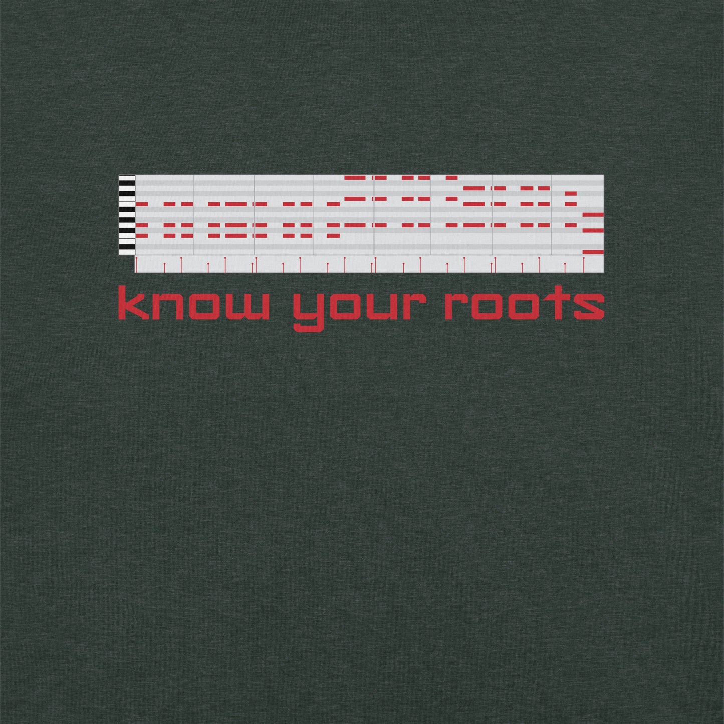 Know Your Roots MIDI Classic Tee, heather forest
