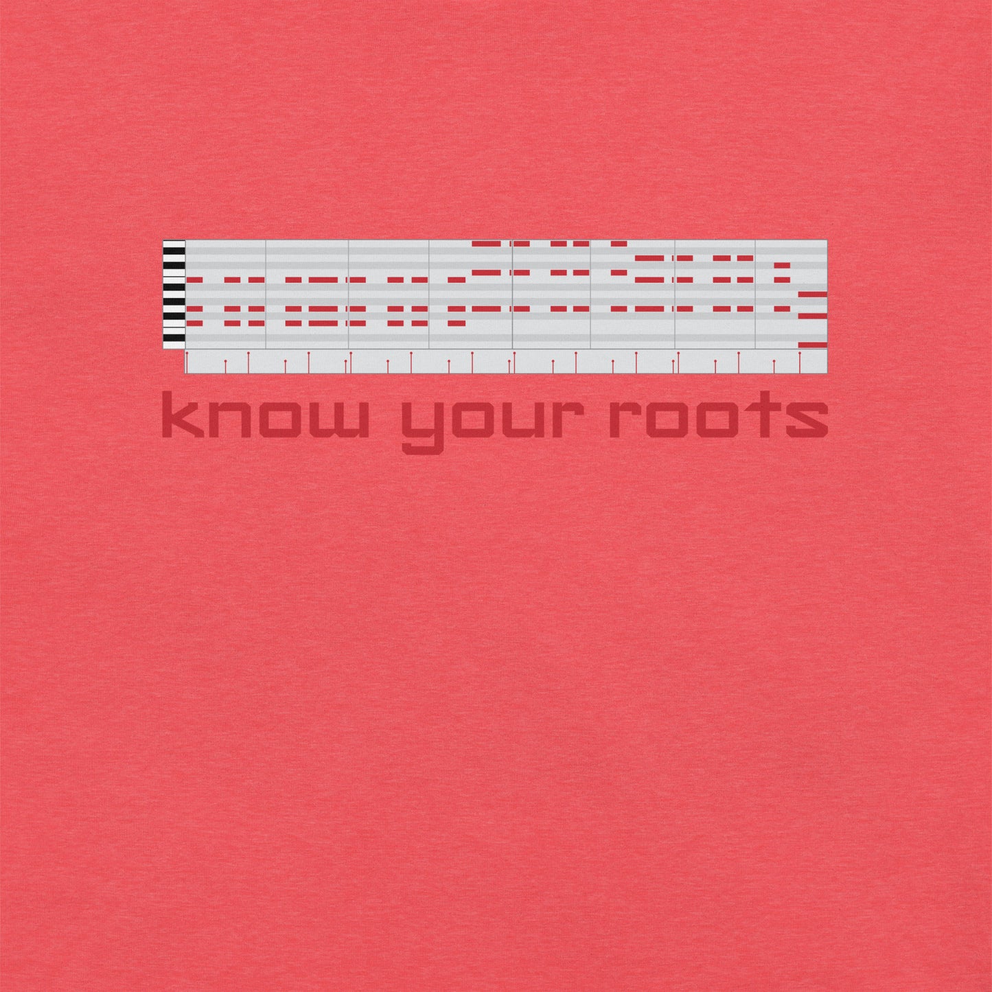 Know Your Roots MIDI Classic Tee, heather red