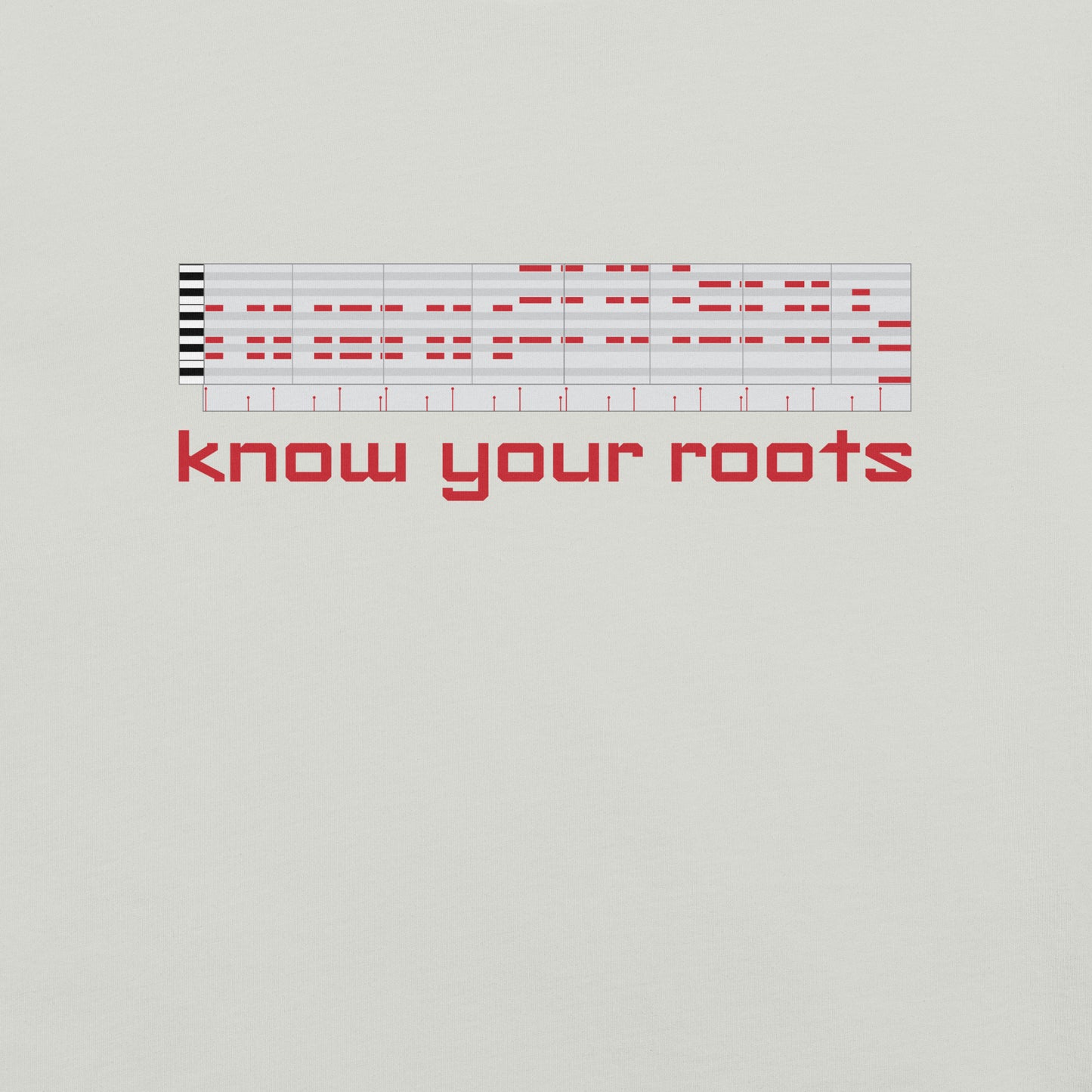 Know Your Roots MIDI Classic Tee, silver