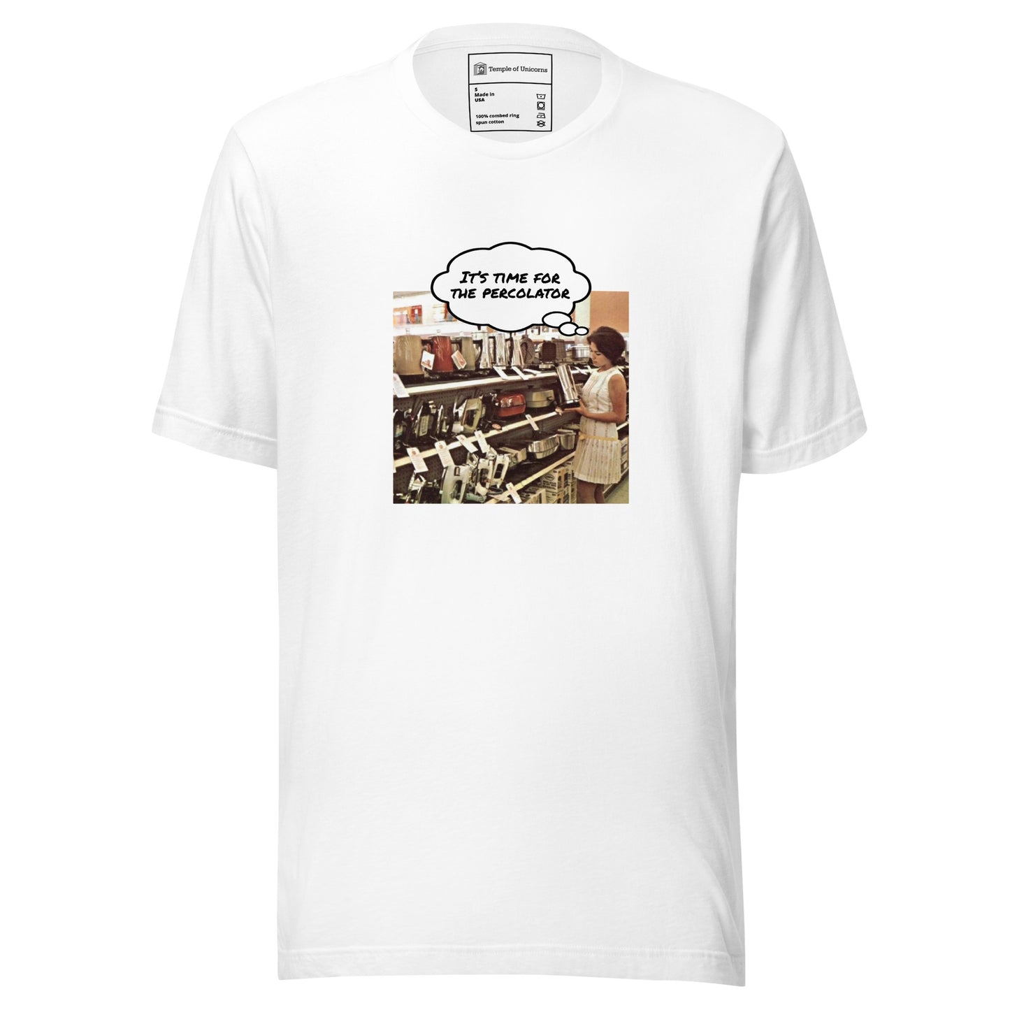 Percolator Classic Tee, white