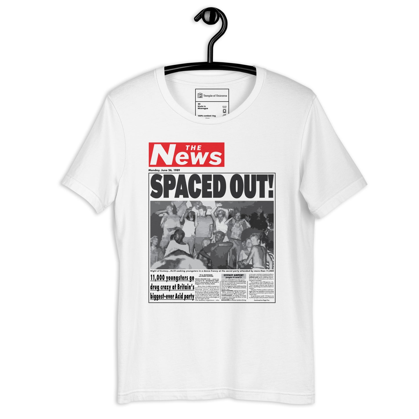 Spaced Out! Second Summer of Love Tee, white