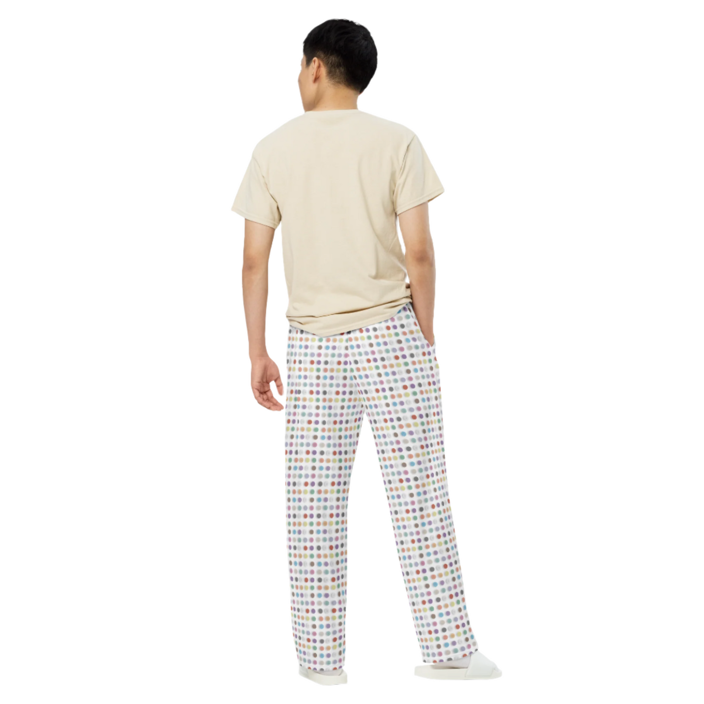 A man wearing Taste the Rainbow Wide Leg Pants