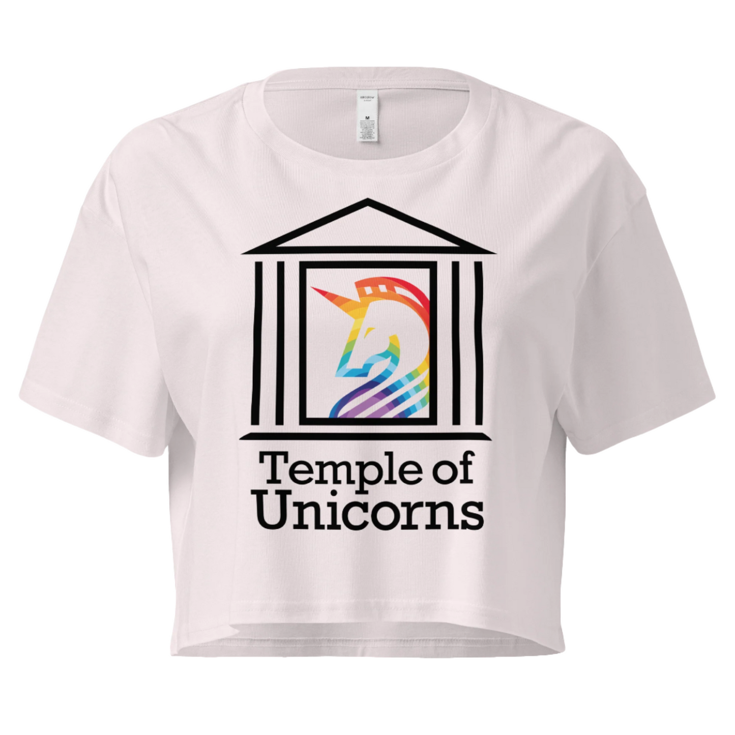 Temple of Unicorns Crop Tee, orchid