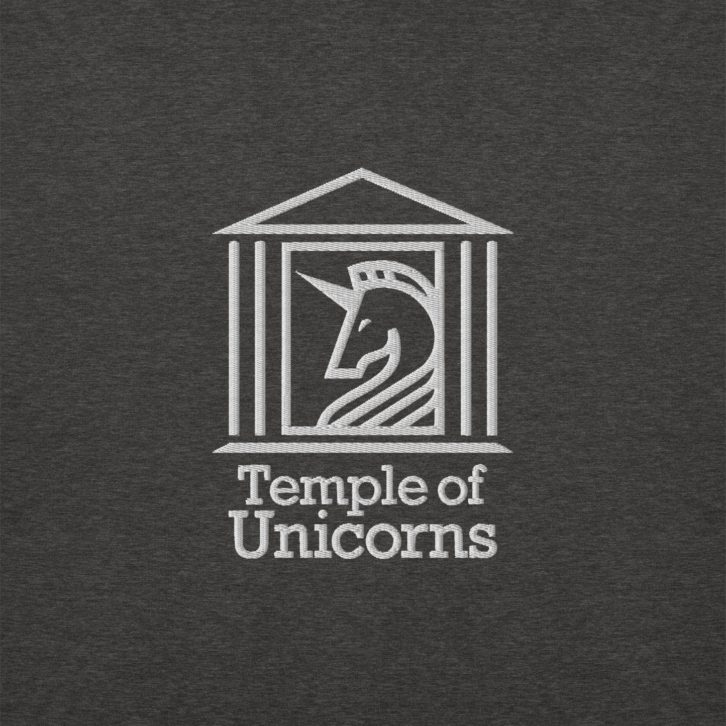 Temple of Unicorns Embroidered Hoodie