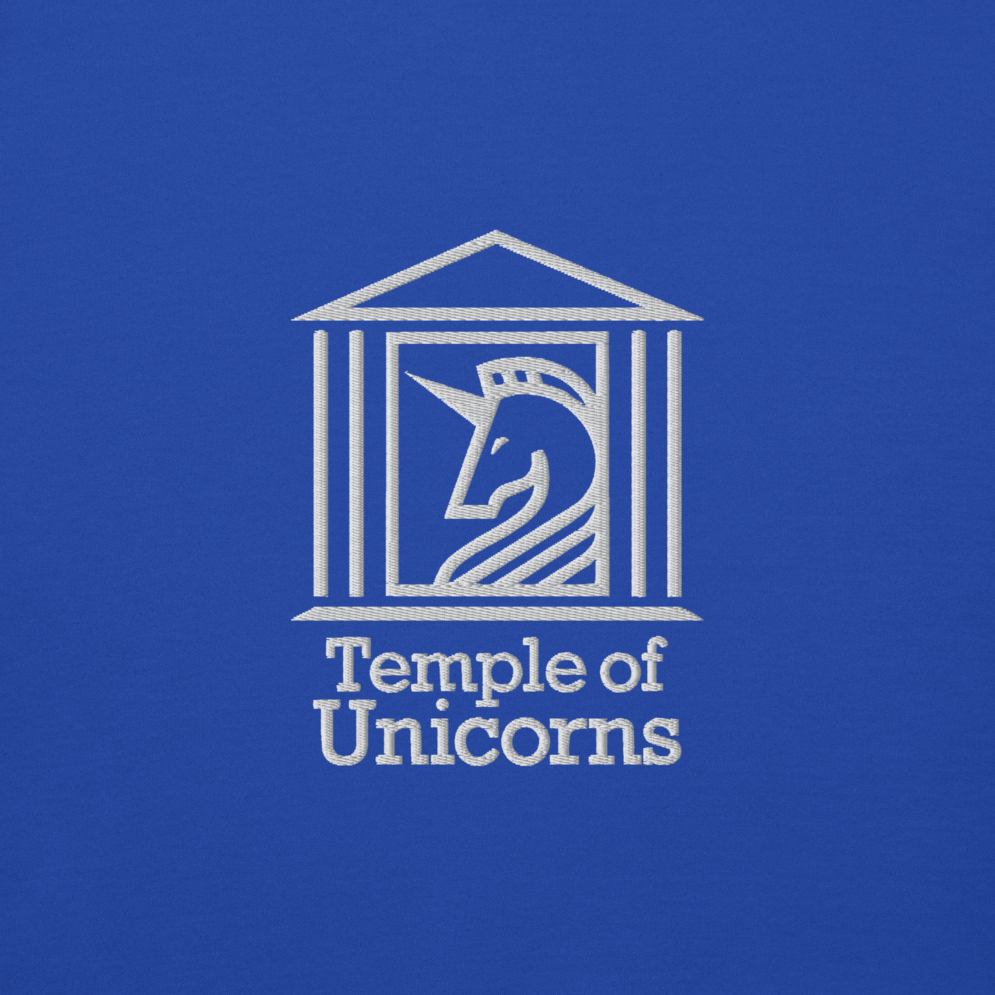 Temple of Unicorns Embroidered Hoodie