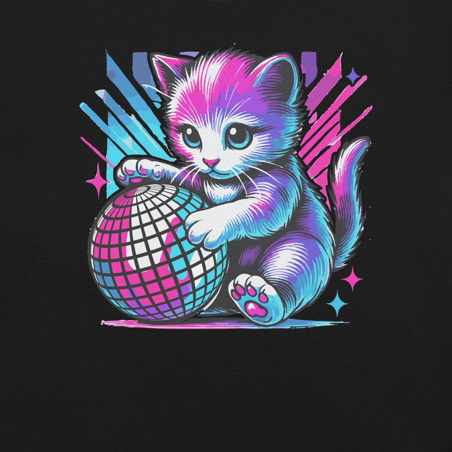 Disco Kitten Unisex Tee