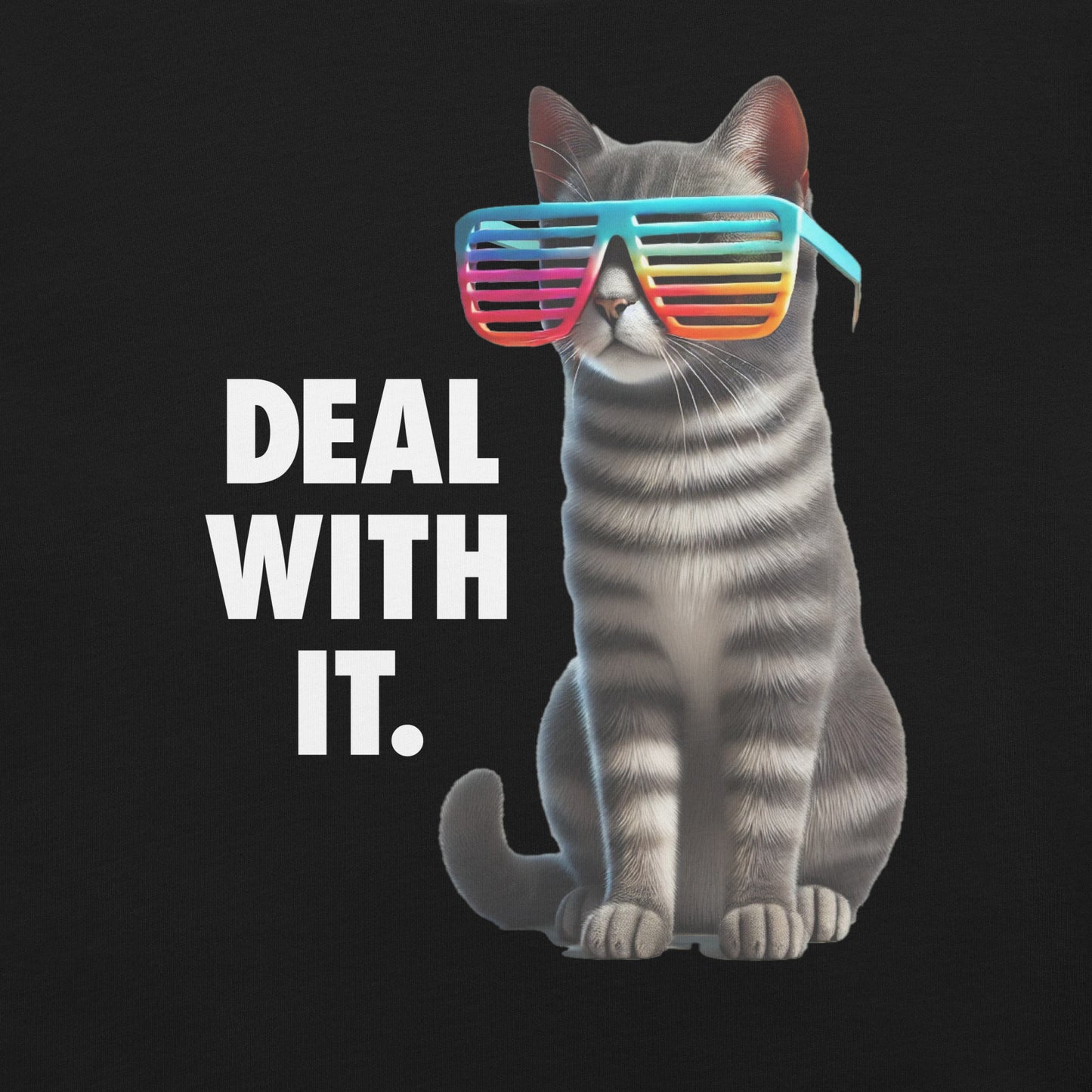 Deal With It Cat Unisex Tee