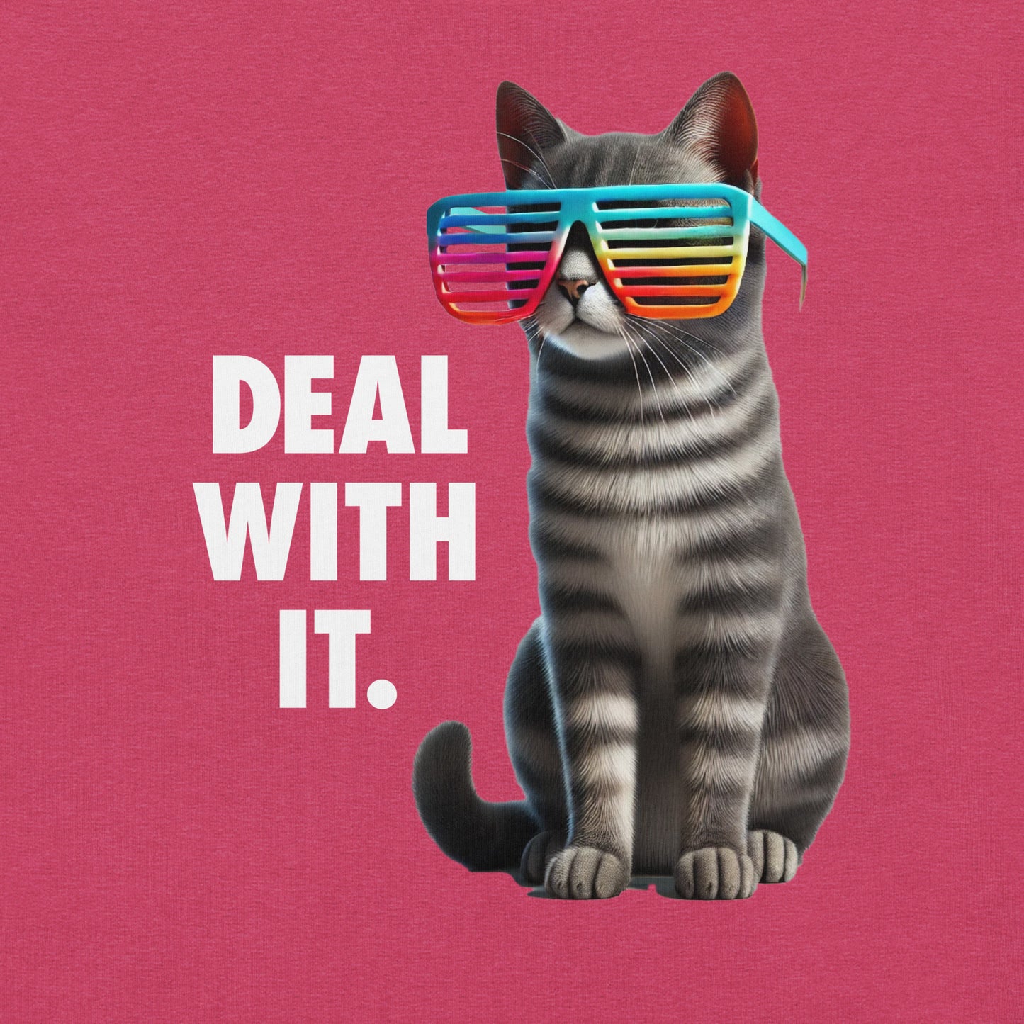 Deal With It Cat Unisex Tee