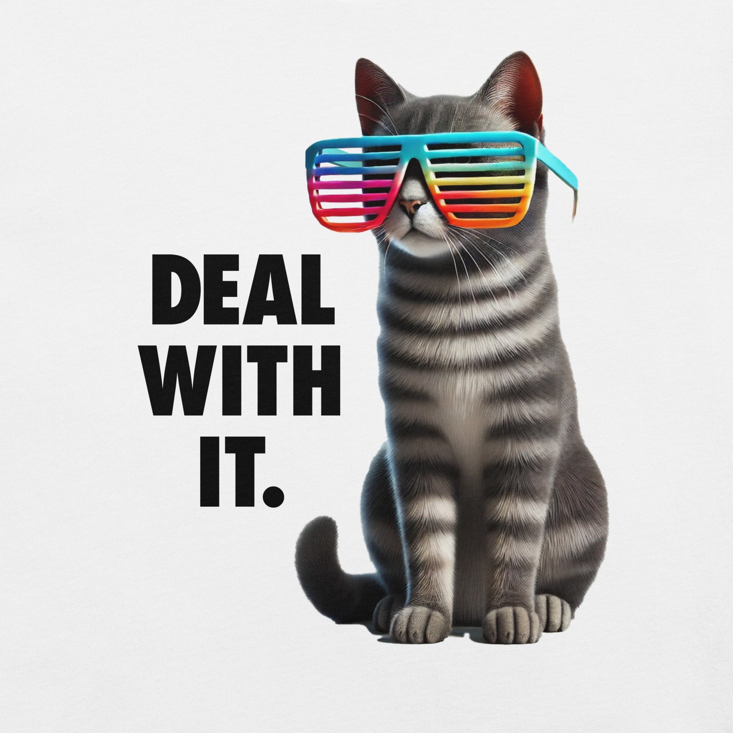 Deal With It Cat Unisex Tee
