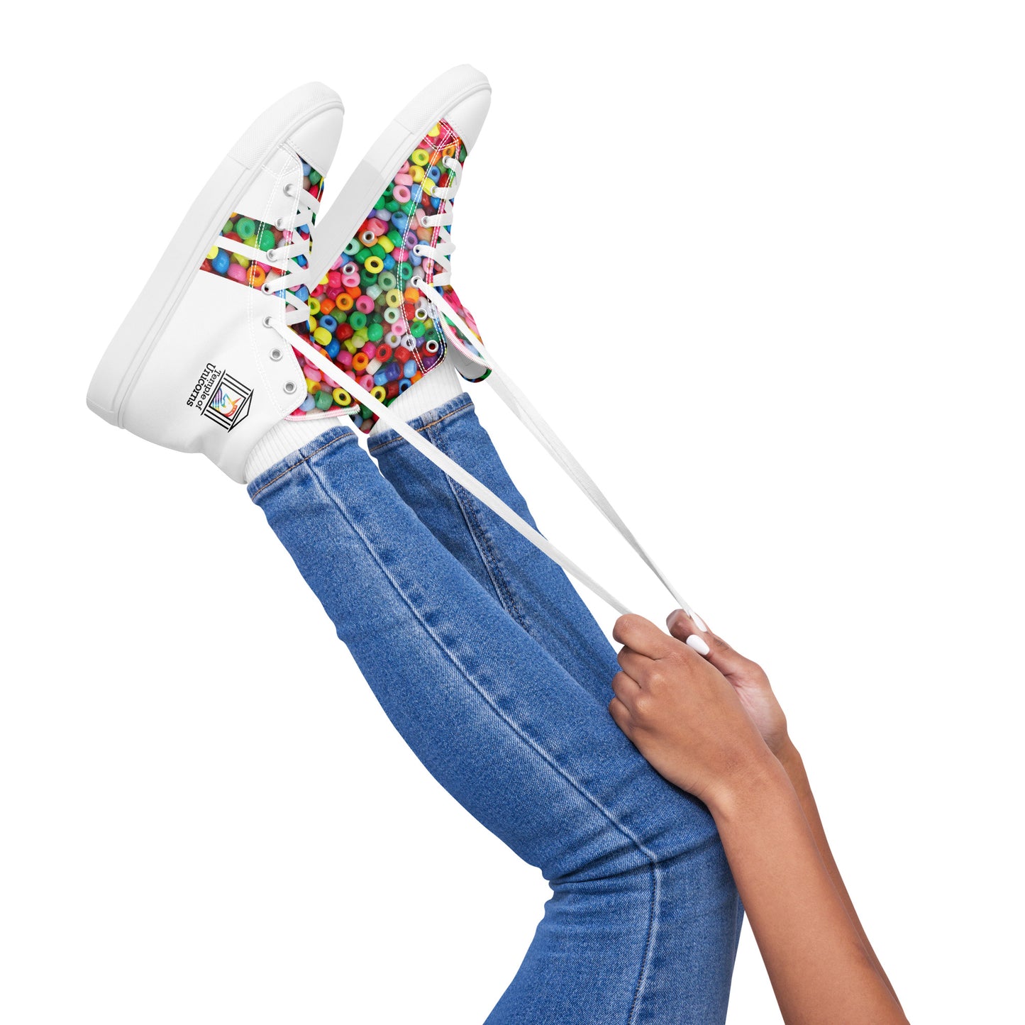 Spread PLUR Women's High Top Canvas Shoes