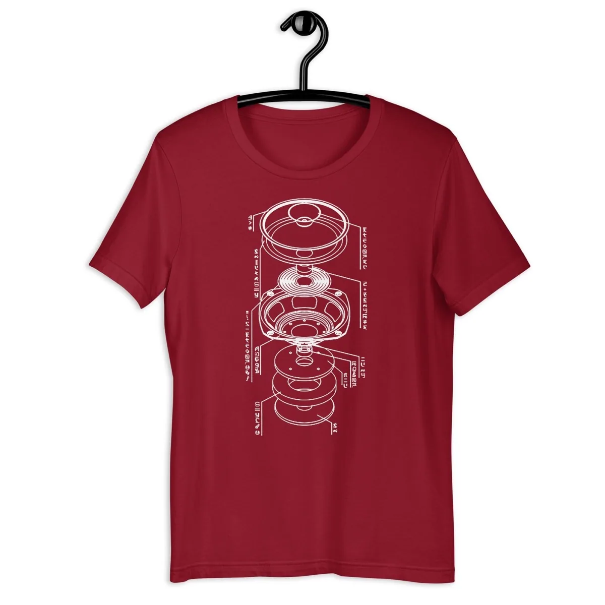 Alien Subwoofer Technology Tee, cardinal, front