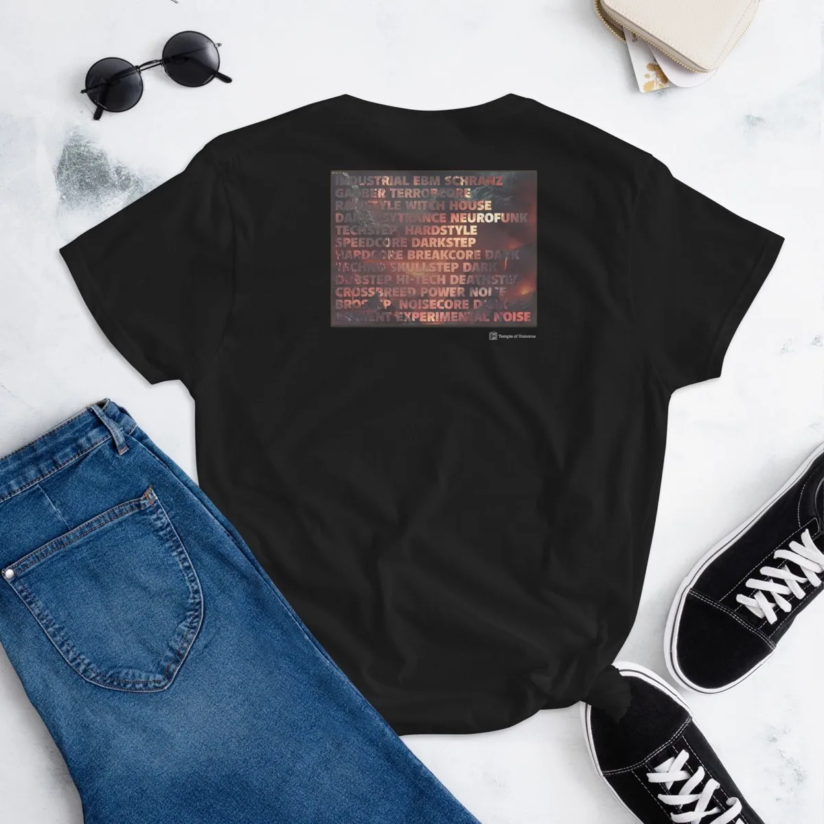Dark Side of PLUR Women's Tee, back