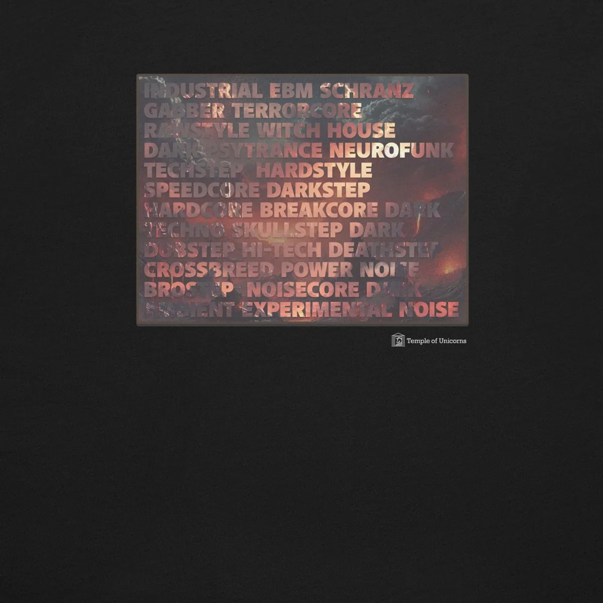 Dark Side of PLUR Women's Tee, back, detail