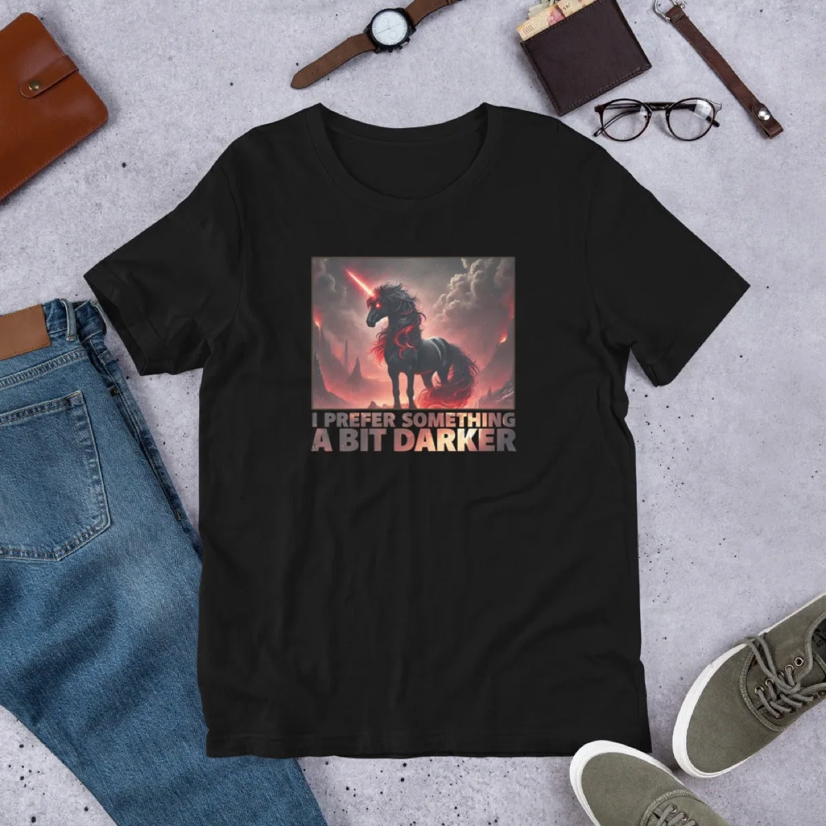 Dark Side of PLUR Men's Tee, front
