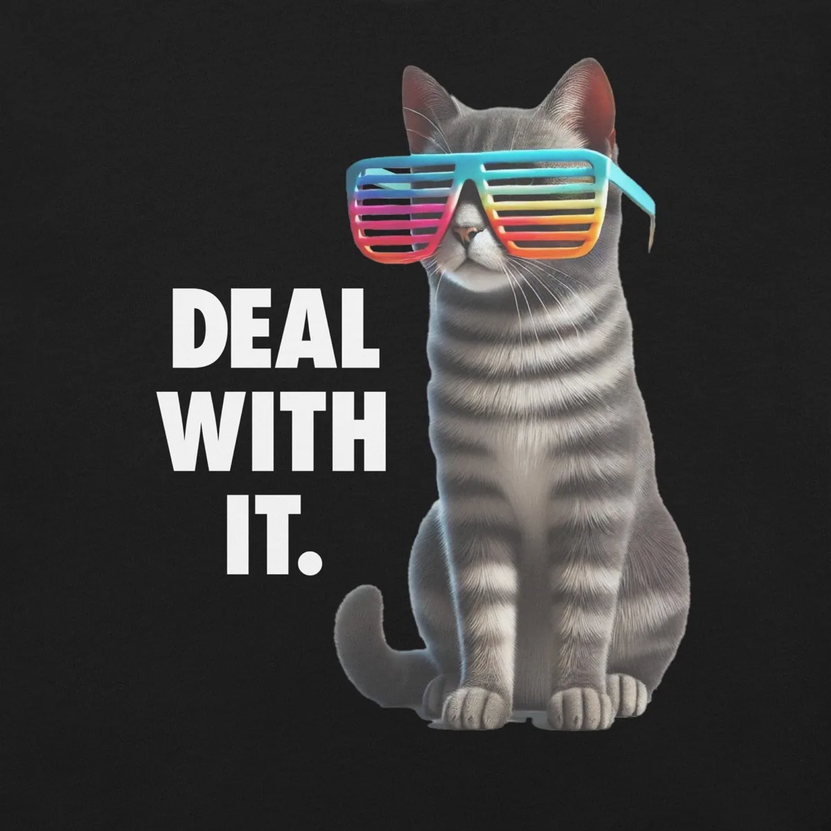 Deal With It Cat Unisex Tee