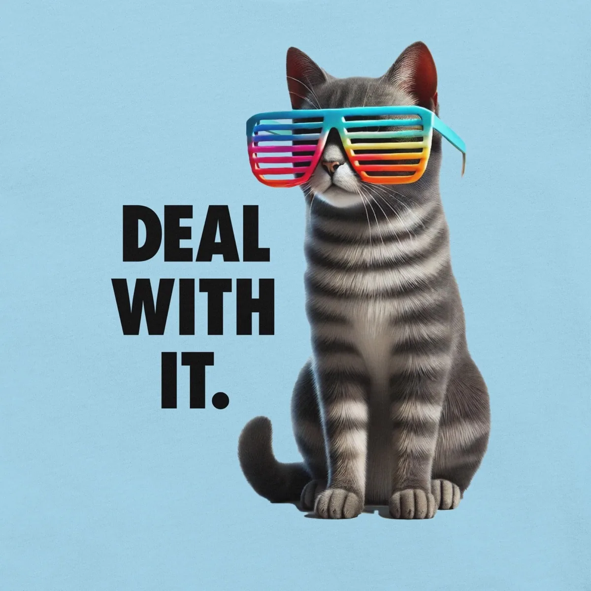Deal With It Cat Unisex Tee