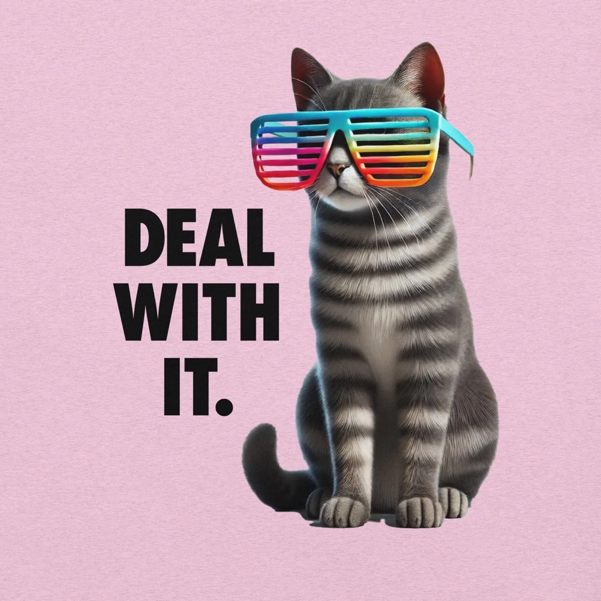 Deal With It Cat Unisex Tee