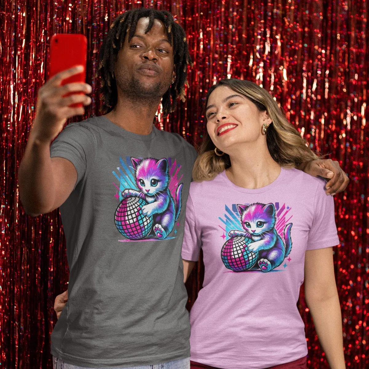 Disco Kitten Unisex Tee