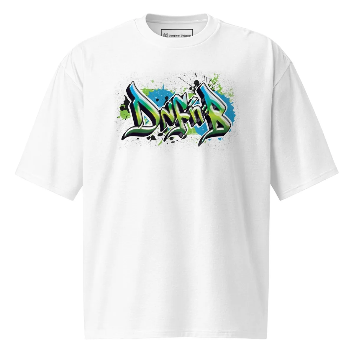 DnF'nB Oversized Graff Tee, white