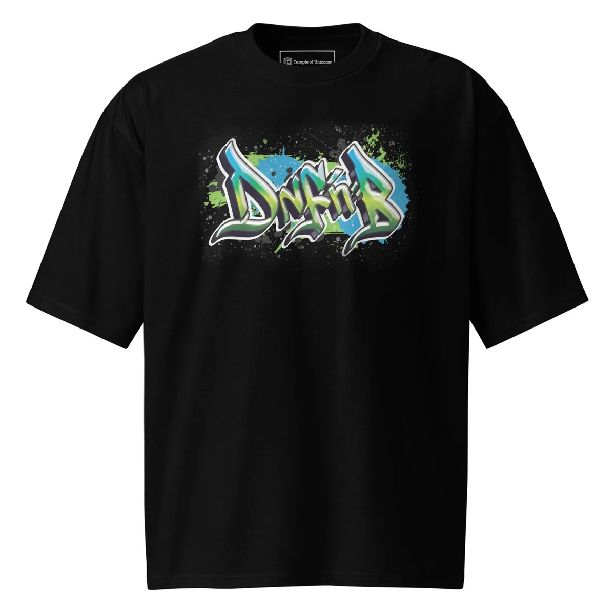 DnF'nB Oversized Graff Tee, black