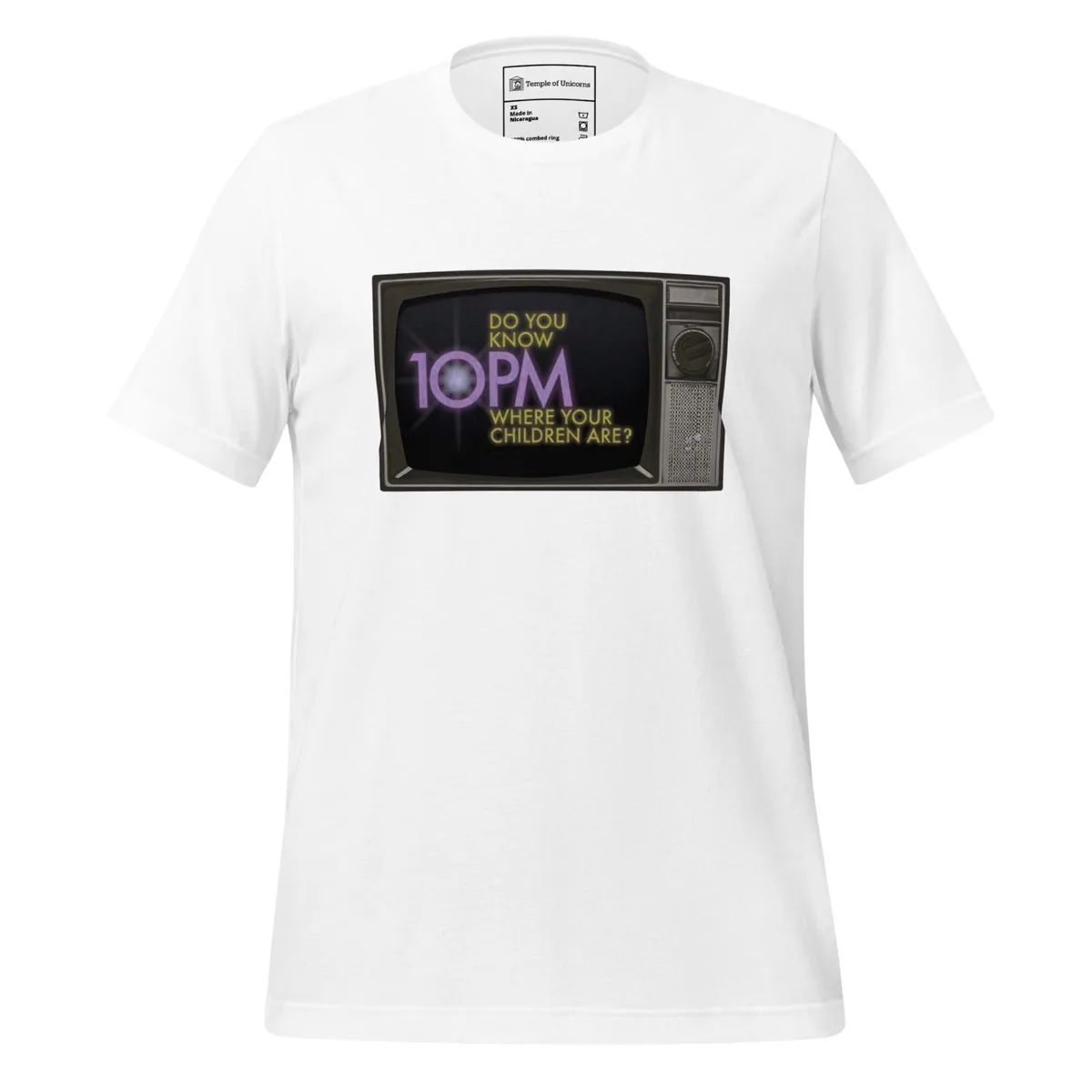 Do You Know Where Your Children Are? Retro Tee, white
