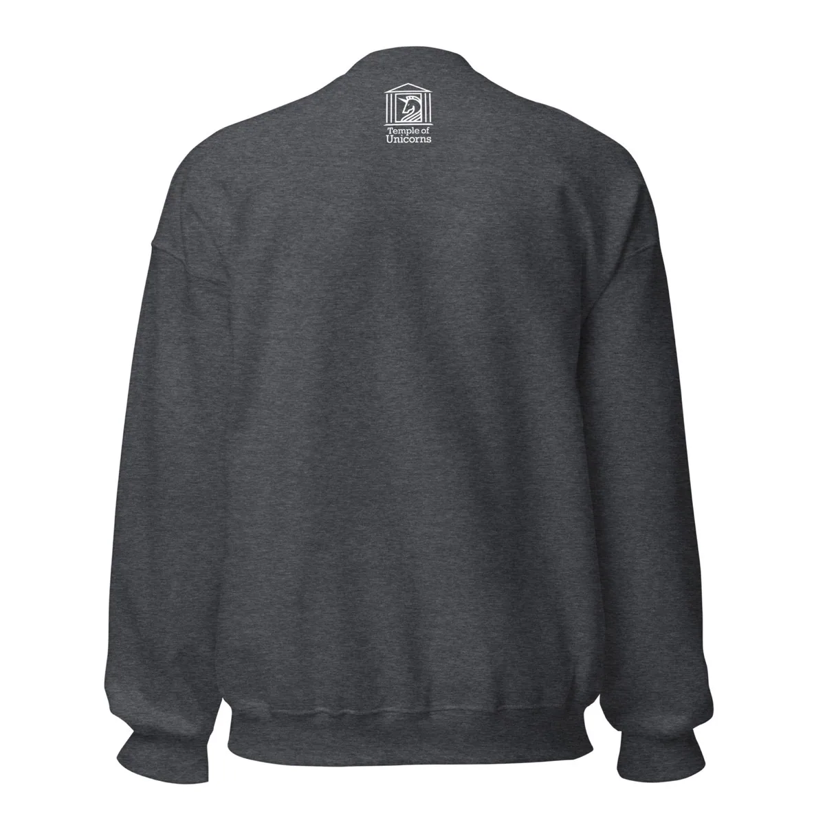 Hard Beats University Unisex Sweatshirt, dark heather, back