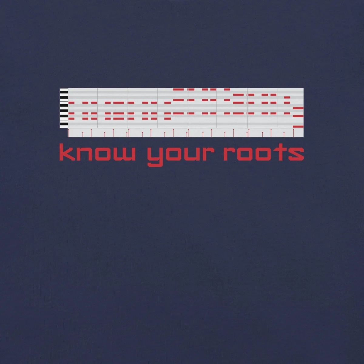 Know Your Roots MIDI Classic Tee, navy