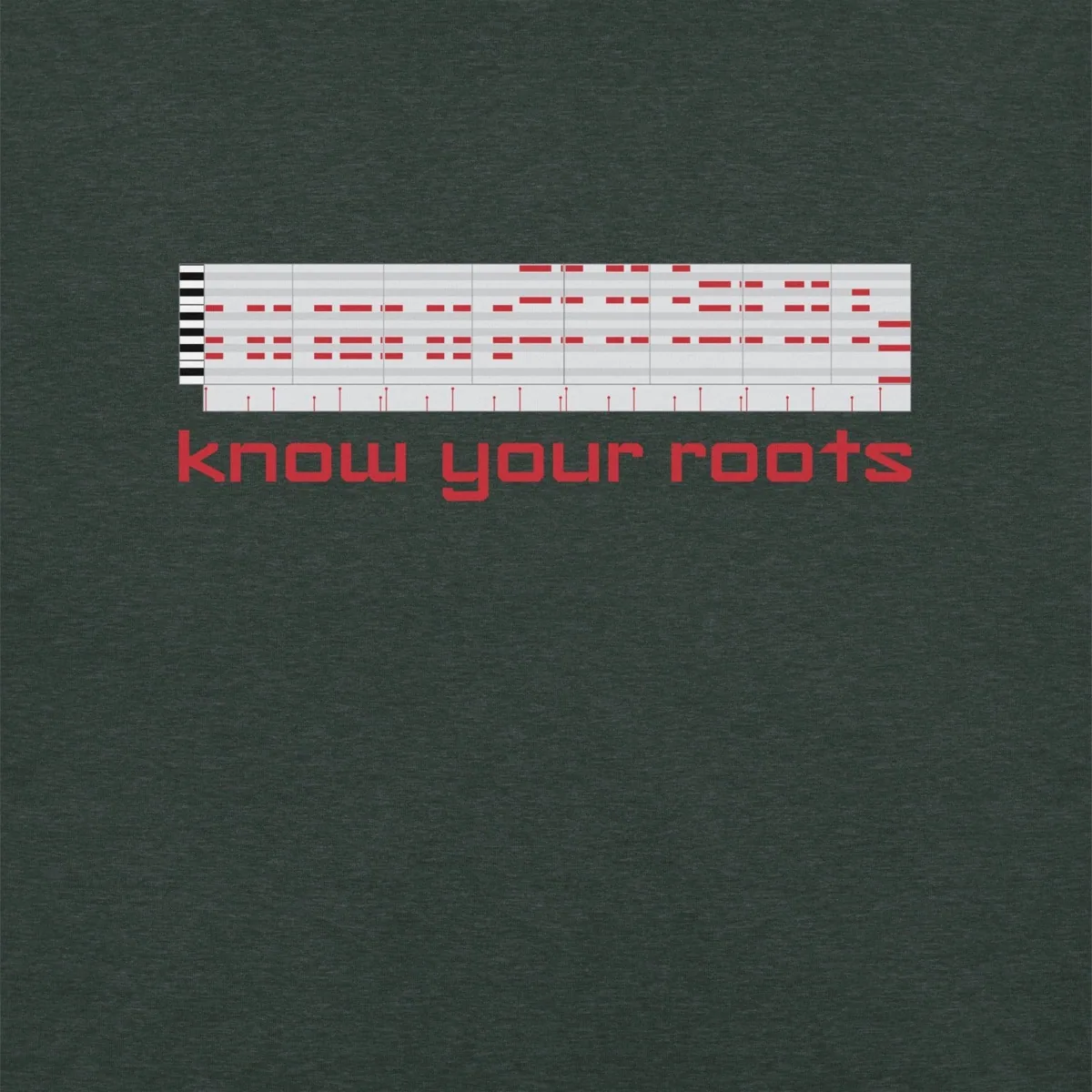 Know Your Roots MIDI Classic Tee, heather forest