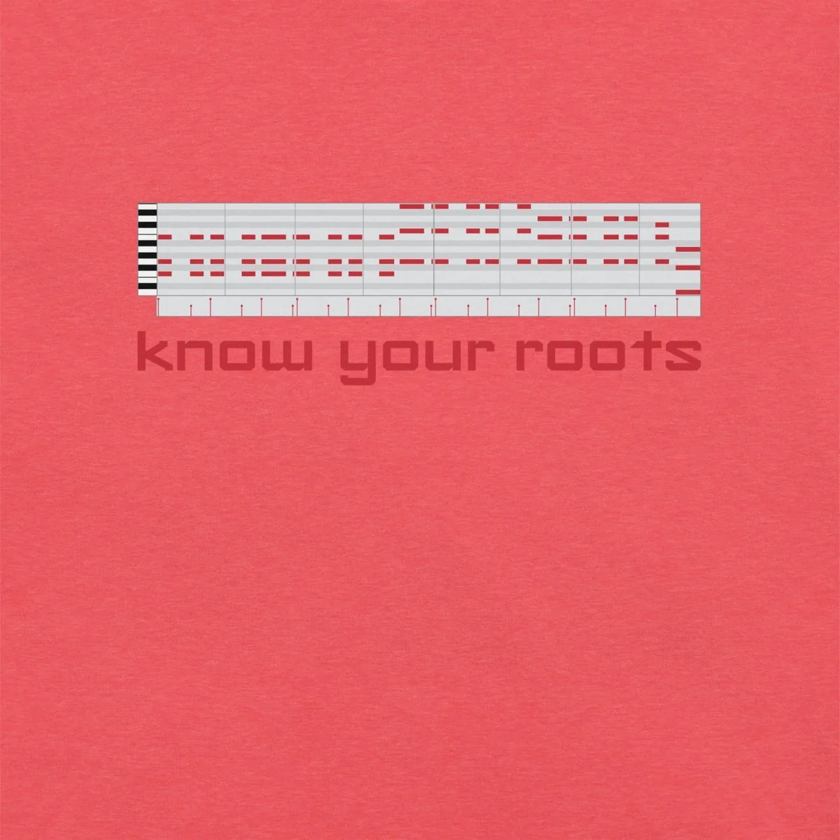 Know Your Roots MIDI Classic Tee, heather red