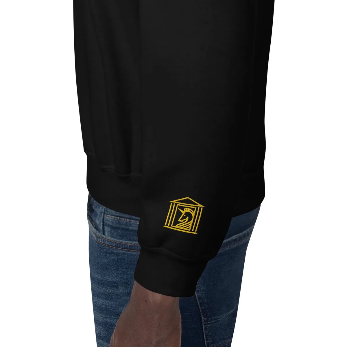 Limited Edition Wub Wub Wub Midnight Unisex Sweatshirt, sleeve detail