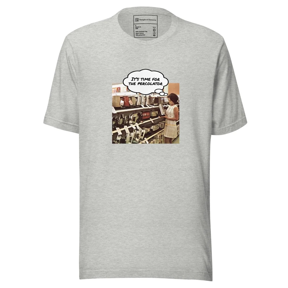 Percolator Classic Tee, athletic heather