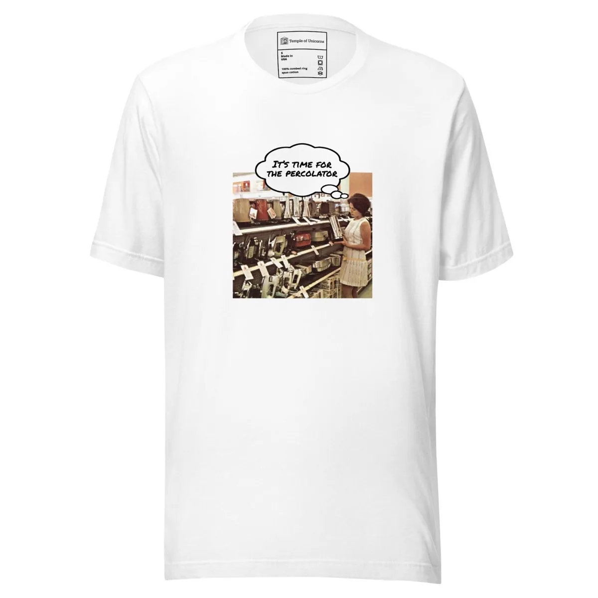 Percolator Classic Tee, white