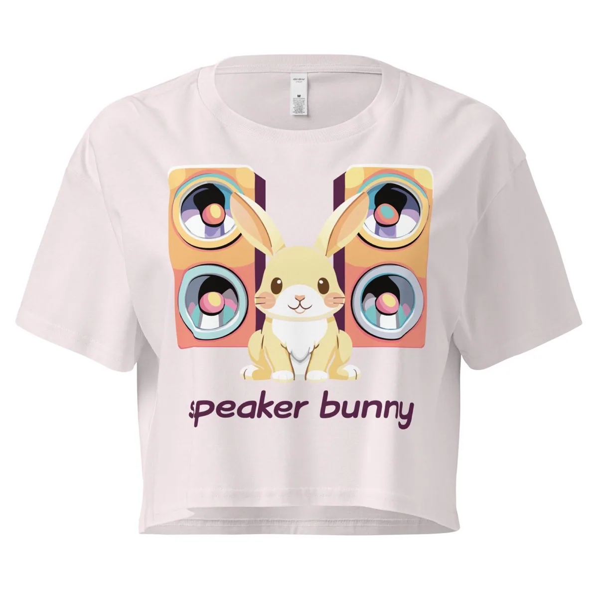 Speaker Bunny Crop Tee, orchid