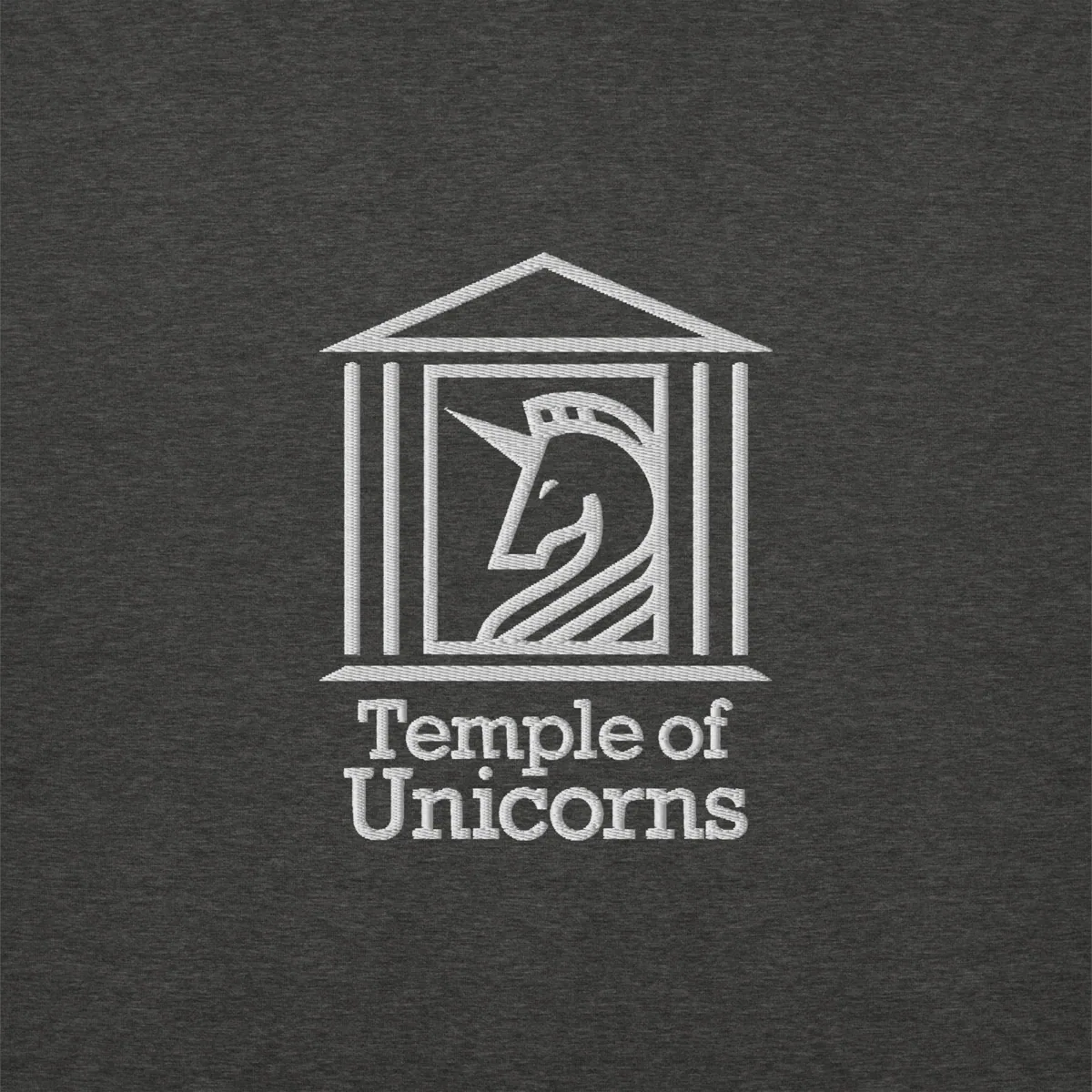 Temple of Unicorns Embroidered Hoodie