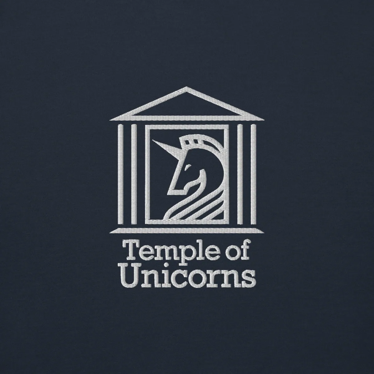 Temple of Unicorns Embroidered Hoodie