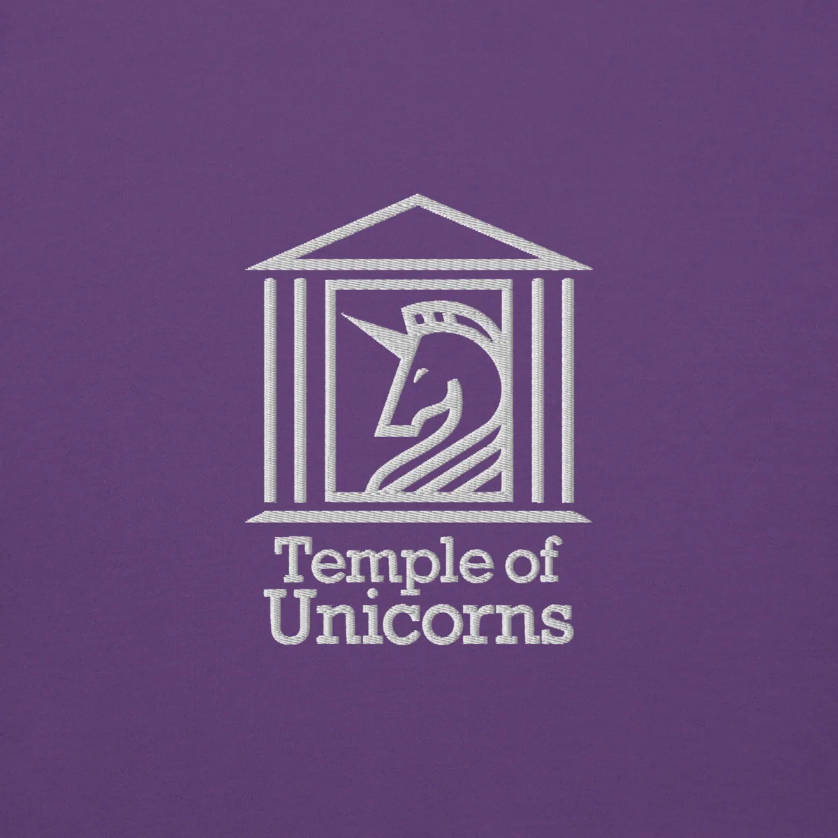 Temple of Unicorns Embroidered Hoodie