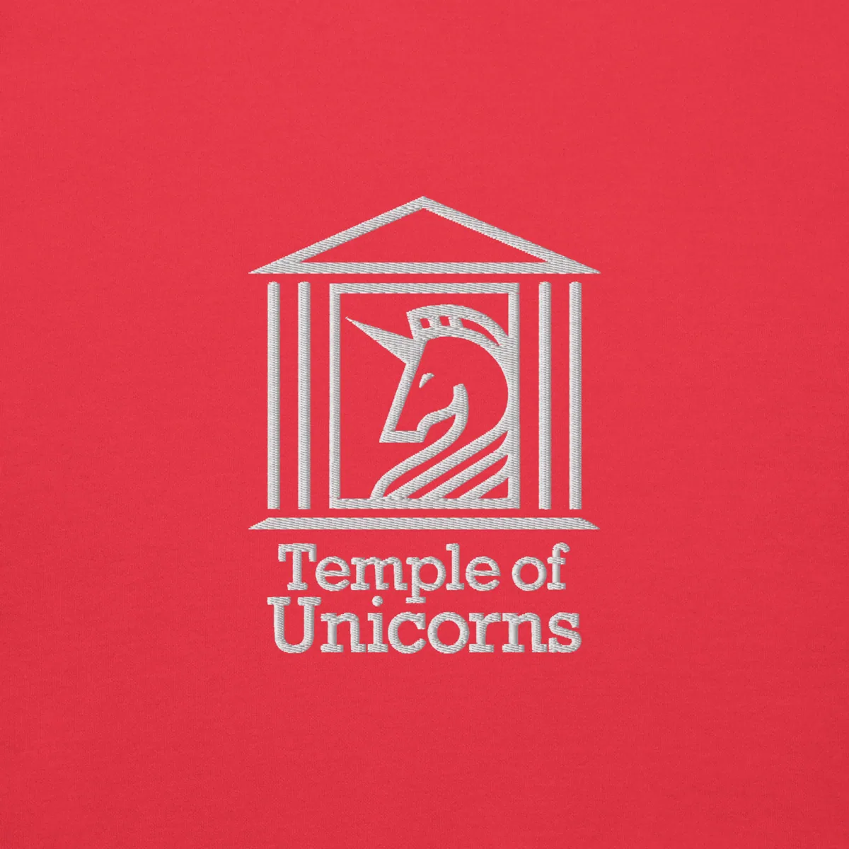 Temple of Unicorns Embroidered Hoodie