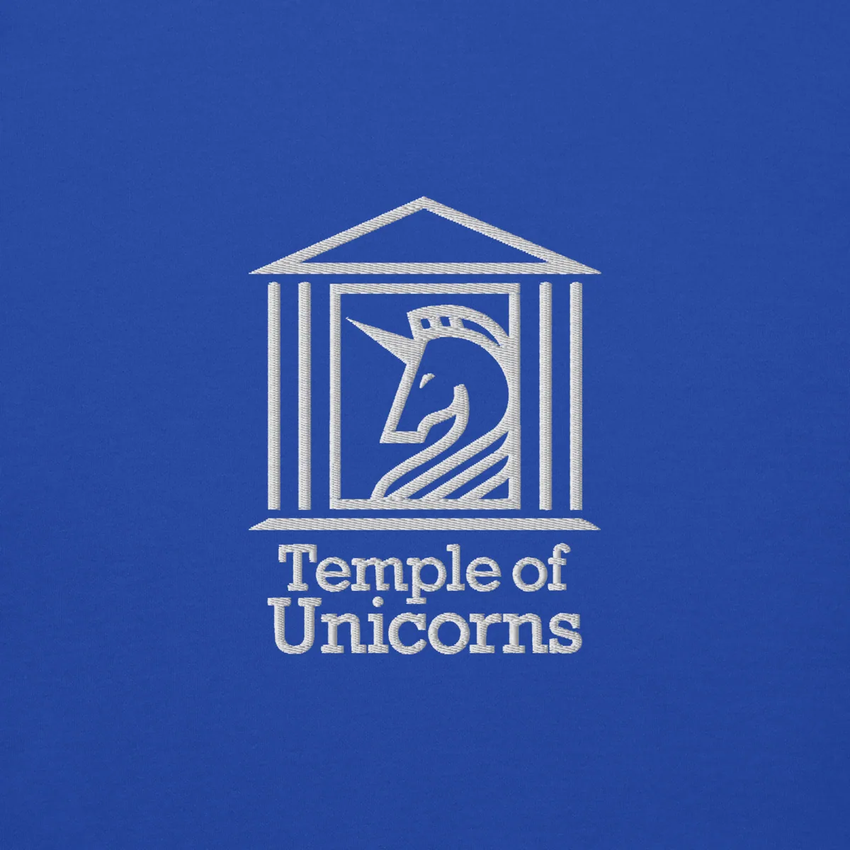 Temple of Unicorns Embroidered Hoodie
