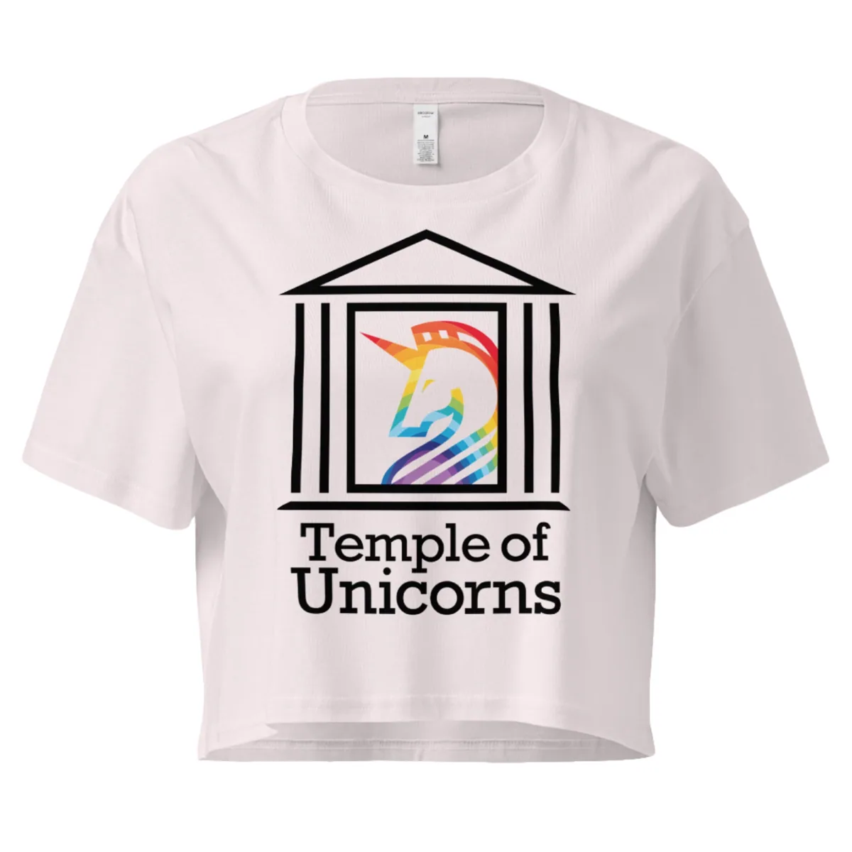 Temple of Unicorns Crop Tee, orchid